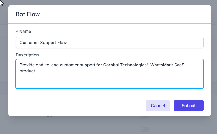 Crear Flujo de Bot