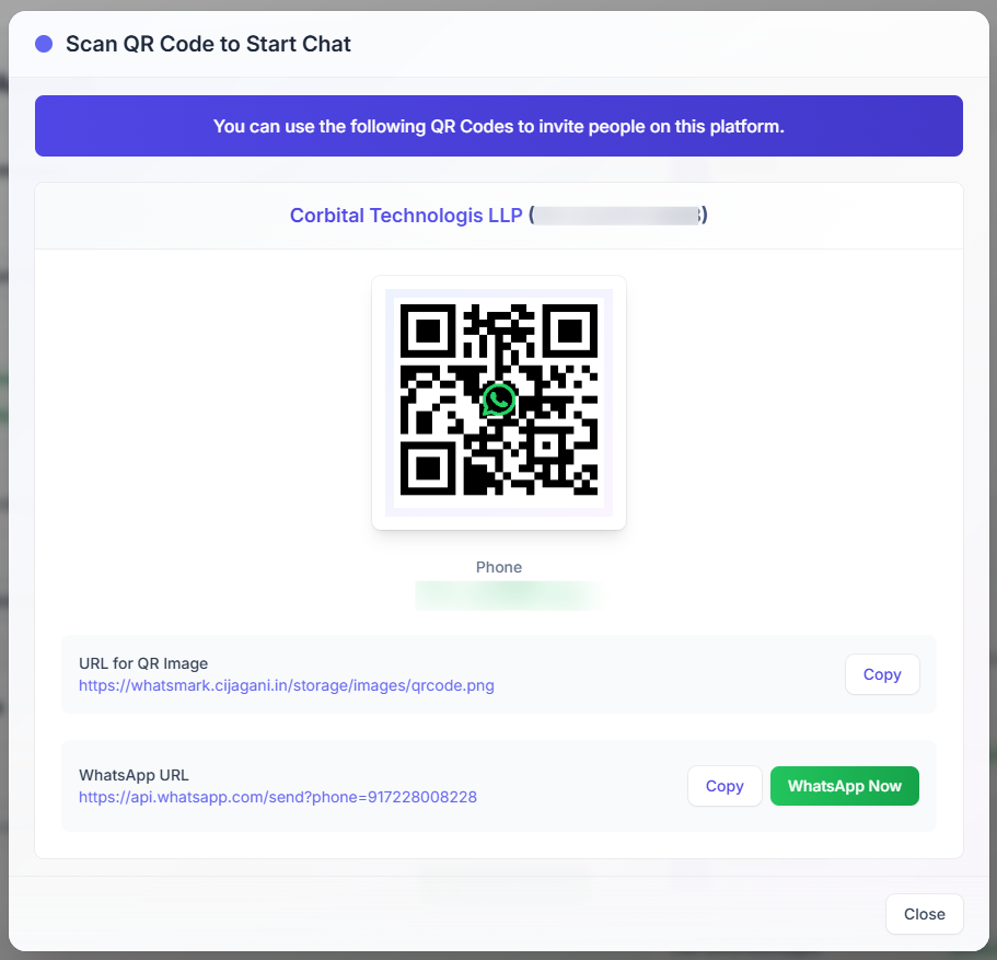 Código QR de WhatsApp